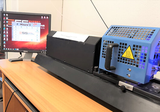 Analisi termica per la determinazione del residuo a 105°C e a 600°C 